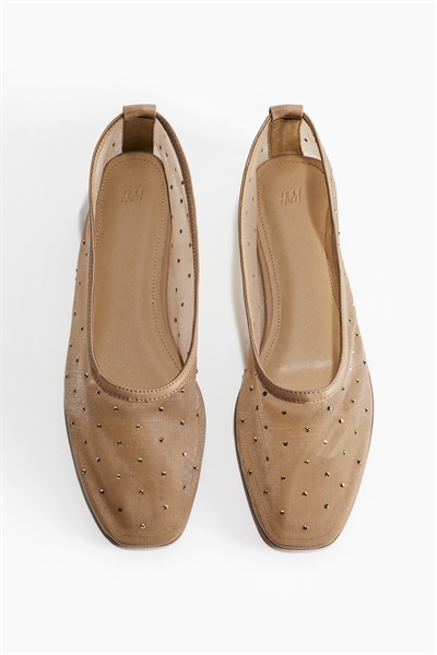 Балетки, украшенные стразами 1285397003