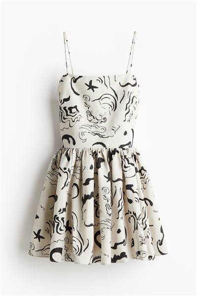 Платье из узорчатого льна 1238301001