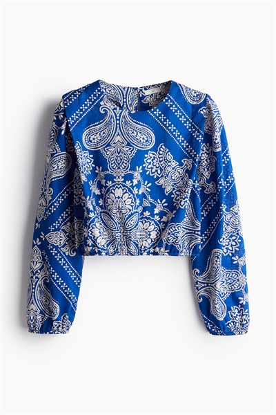 Блузка с выделенными плечами 1238608001