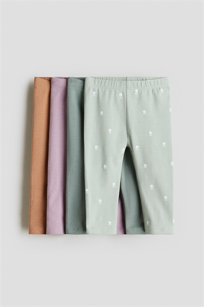 Леггинсы из хлопкового джерси в упаковке из 4 штук 1173748017