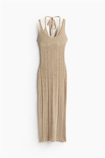 Двухслойное платье с лестничным швом 1231195003