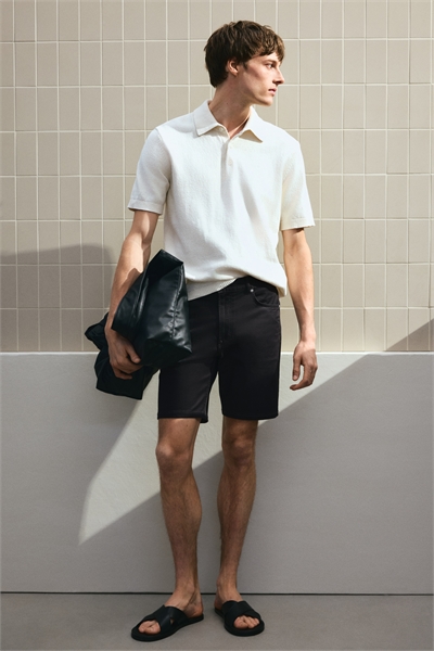 Шорты из саржи с 5 карманами Regular Fit 1260543003