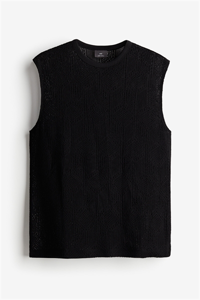 Жилетный топ с вязаным рисунком 1229293001