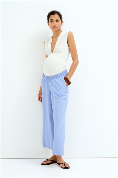 Брюки из льняной смеси MAMA Before & After 1255370001