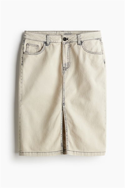 Юбка из саржи длиной до колена 1232908001