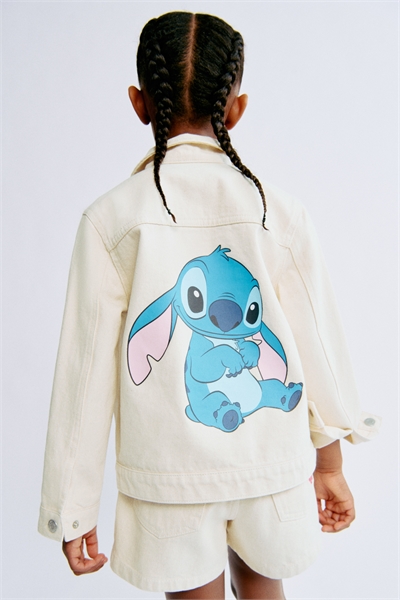 Джинсовая куртка с принтом 1169775012