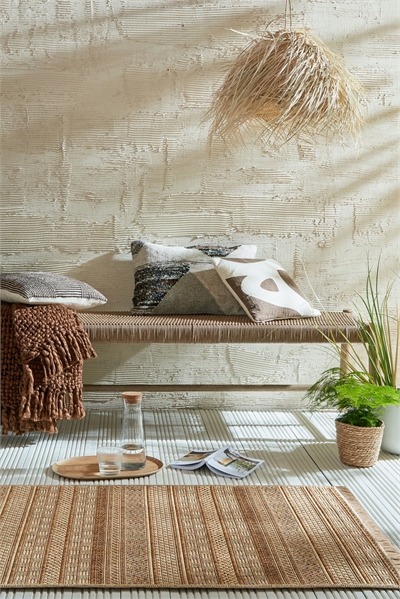 Ковер Farah Stripe Indoor Outdoor в джутовом стиле 1308874001