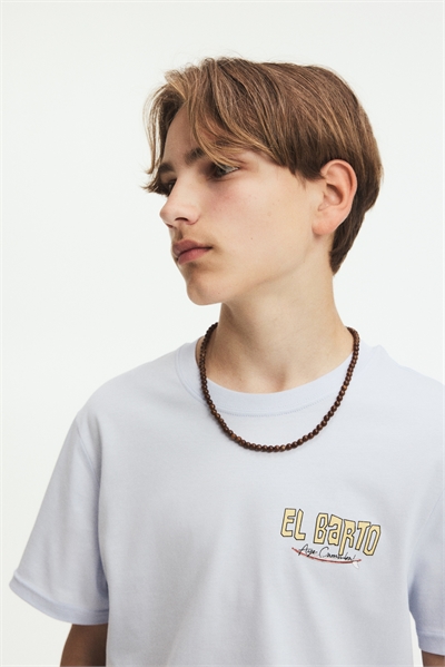 Футболка из хлопка с принтом 1296336001