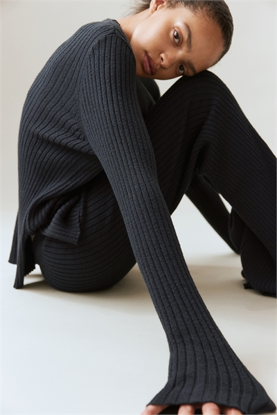 Топ из ребристого трикотажа 1265911001