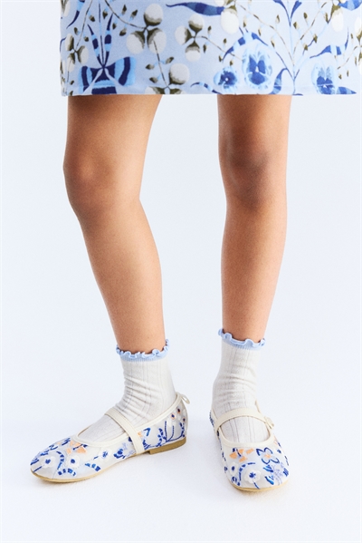 Балетки из сетки с вышивкой 1272779001