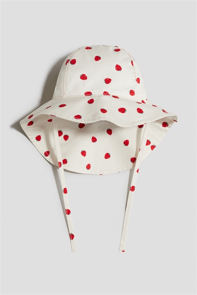 Хлопковая шляпа от солнца с рисунком 1212125004