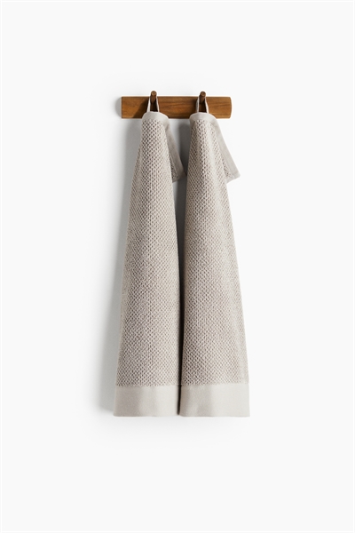 Хлопковые махровые полотенца для рук, набор 2 шт. артикул 1097511022