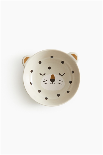 Керамическая миска с узором в виде животных 0982160007