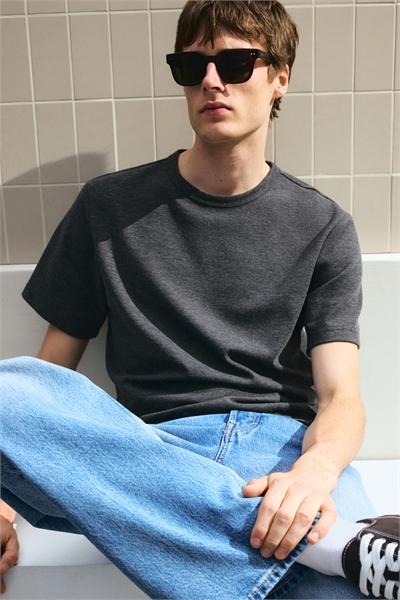 Вафельная футболка Regular Fit 1249530007