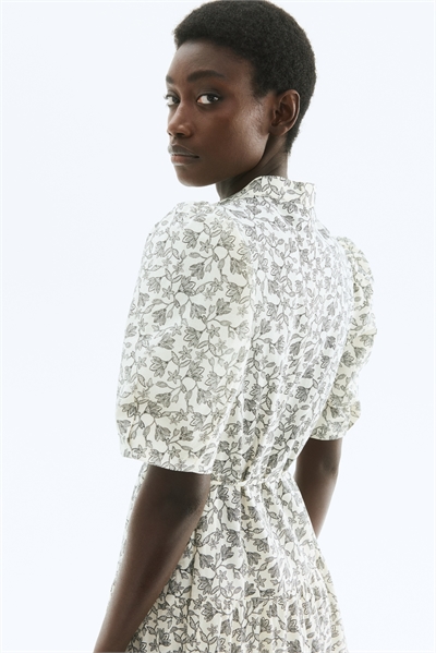 Длинное хлопковое платье 1275645005