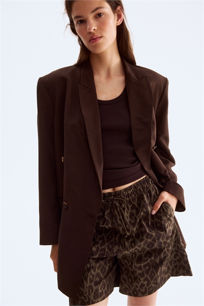 Хлопковые шорты с завязками 1285109001