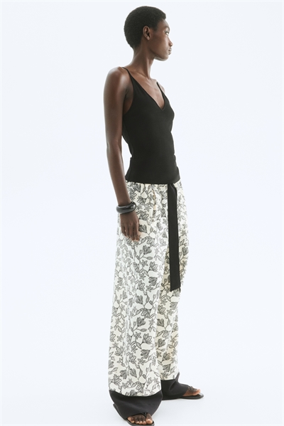 Брюки с широким поясом 1290779003