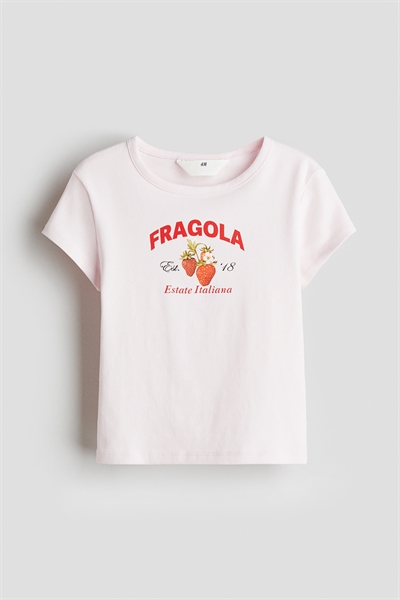 Хлопковая футболка с принтом и мотивом 1292053002