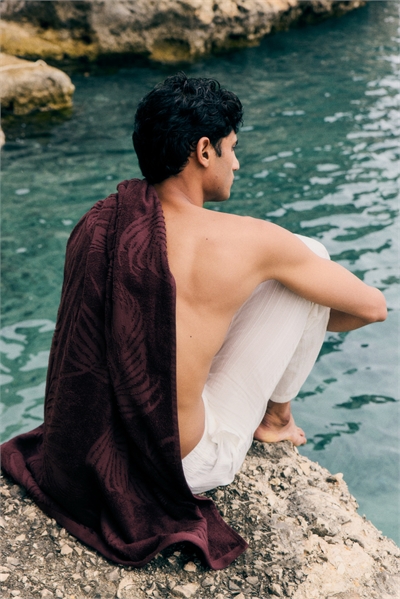 Хлопковое махровое банное полотенце 1292071002