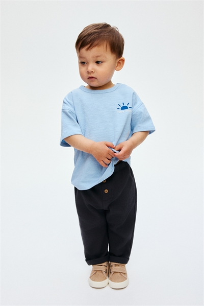 Брюки из вафельного трикотажа 1296011001