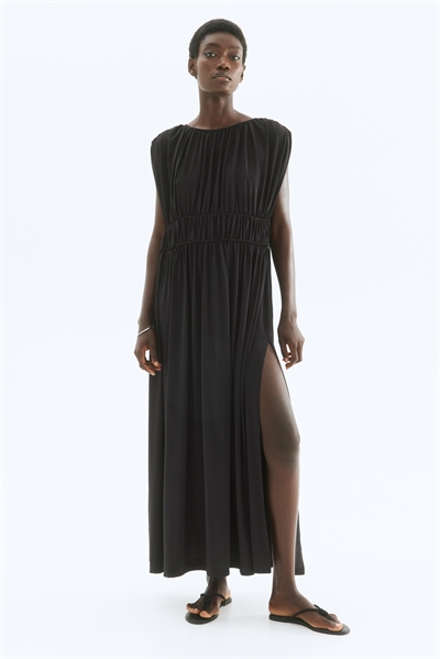 Драпированное платье на завязках 1298293001