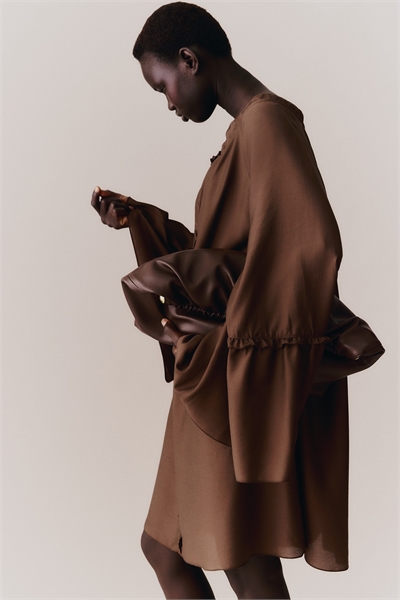 Платье-туника с трубчатыми рукавами 1289460004