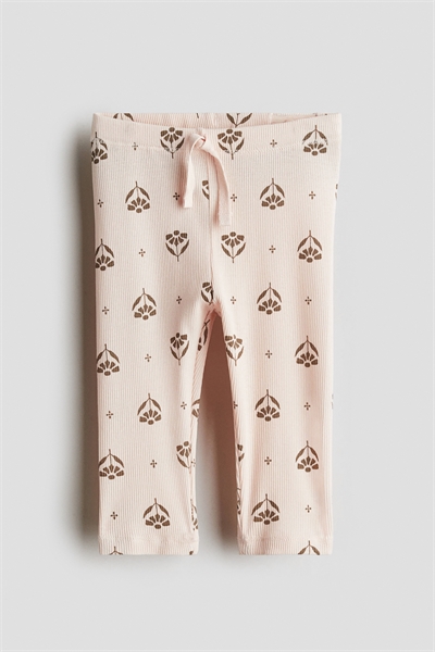 Ребристые хлопковые леггинсы 1294766004