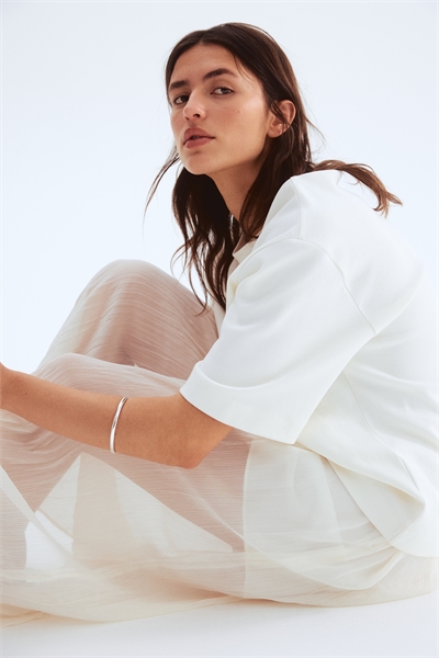 Юбка из кринклида 1301542003