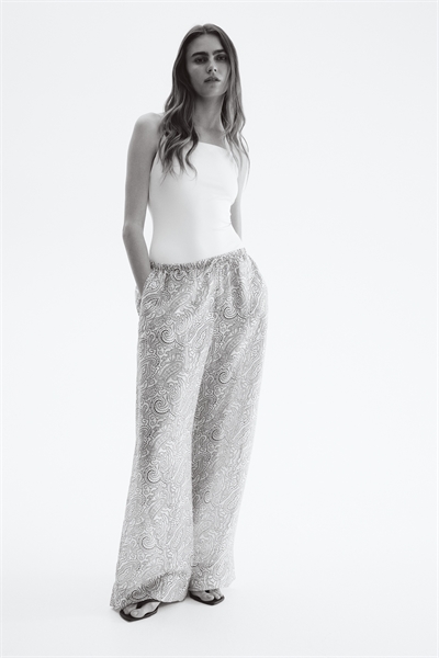 Широкие брюки на завязках 1285035003