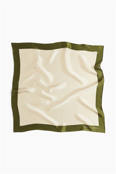 Шелковый шарф с принтом 1216389015