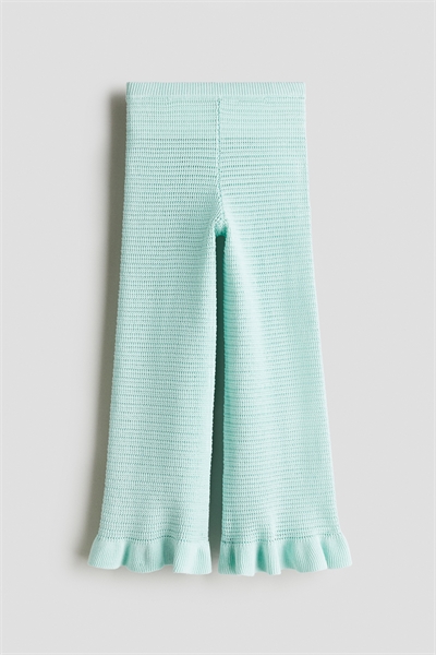 Расклешенные леггинсы из хлопкового трикотажа 1288669002