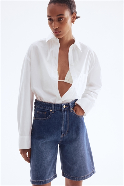 Джинсовые шорты-бермуды 1290170002