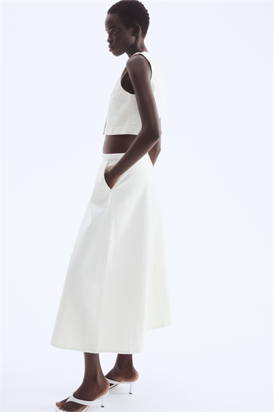 Джинсовая юбка-миди 1290172002