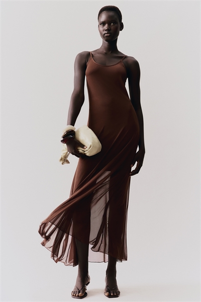 Платье из сетки на бретелях 1295134001