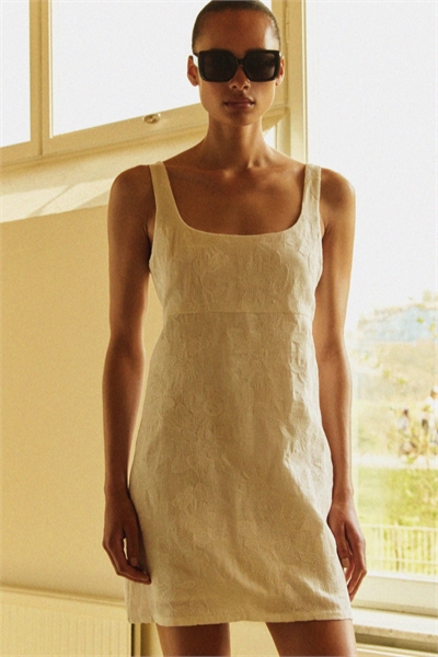 Платье-мини с вышивкой 1295188001