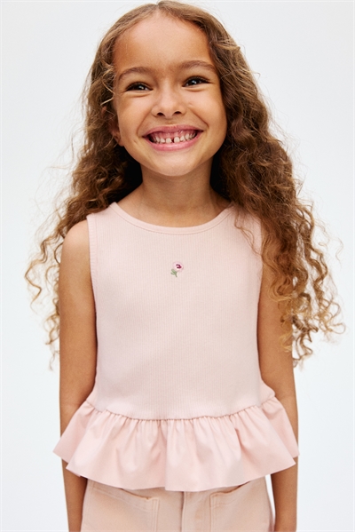 Топ без рукавов с вышивкой 1295498001