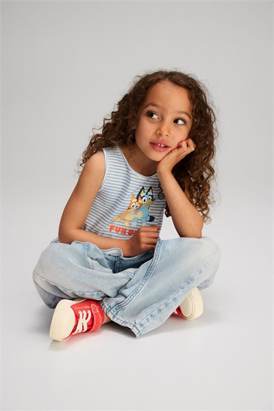 Топ с пеплумом с принтом 1295627001