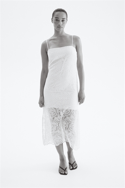 Кружевное платье на бретелях 1299286001