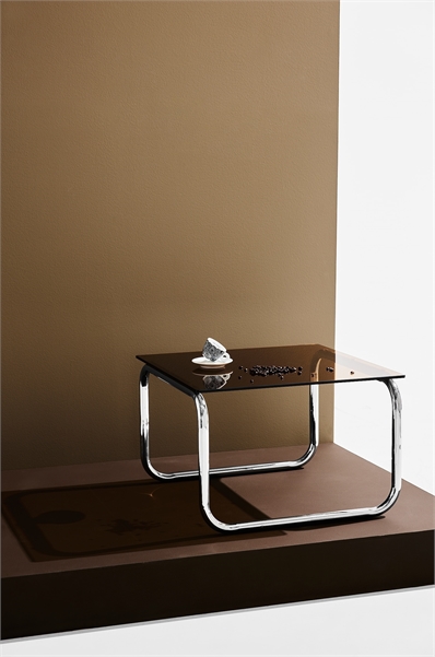 Журнальный столик Lulu из стекла и хрома 1281019001
