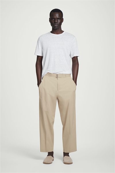 Хлопковые брюки с поясом 1282014001