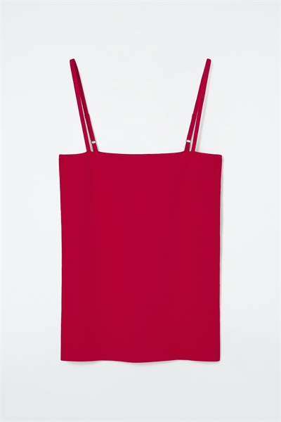 Трикотажный топ-бандо в рубчик с бретелями 1227194002