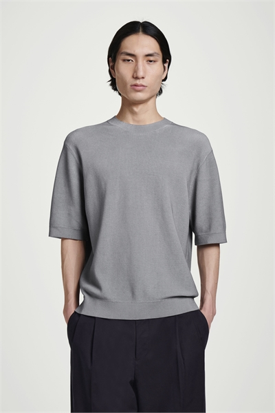 Расслабленная трикотажная футболка с принтом 1263697001