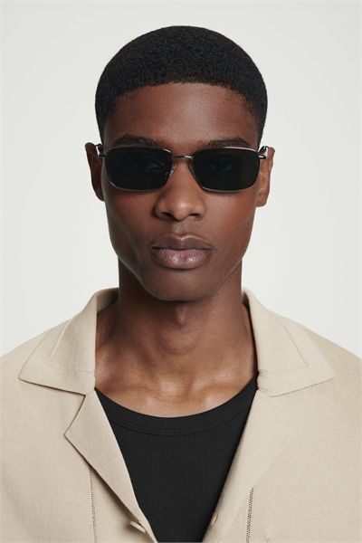 Прямоугольные солнцезащитные очки в проволочной оправе 1269478001