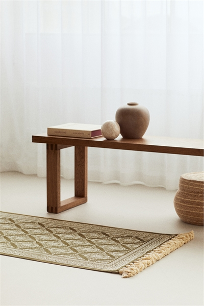 Узорчатый ковер с бахромой 1208618005