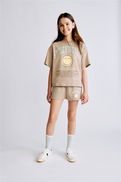 Футболка с принтом хлопковая 1263226025