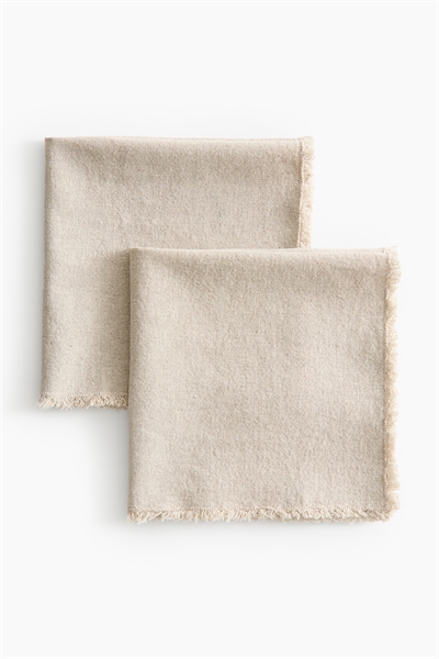 Салфетки из льняного бленда в упаковке по 2 штуки артикул 1289351001