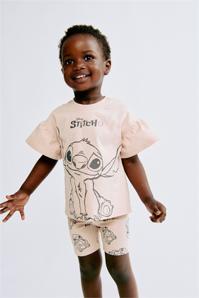 Комплект из 2 частей из хлопка с принтом 1294502002