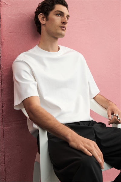 Футболка свободного кроя в стиле бокс 1295418001