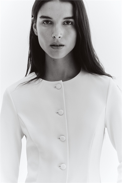 Блейзер из интерлока 1299853002