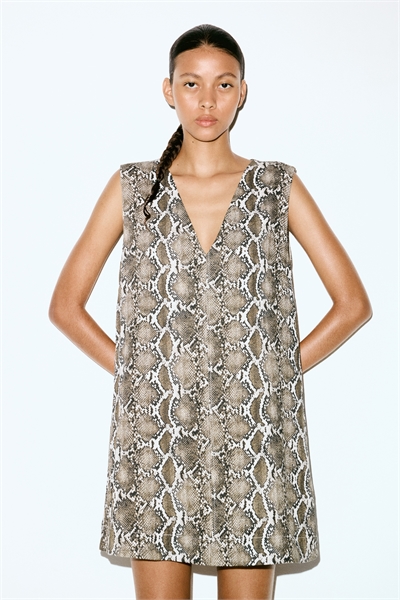 Платье с V-образным вырезом 1296291003